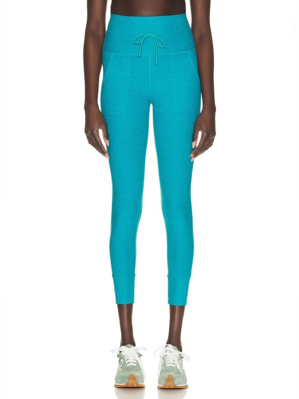 Beyond Yoga Spacedye Commuter Midi Legging Drawstring Stretch Soft Jersey